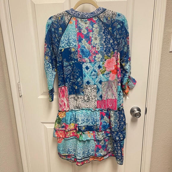 Feathers by Tolani Colorful Multi Pattern Dress - Picture 12 of 14